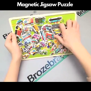 EduJoy 119 - Puzzle Magnet Kayu Edukasi Tema Hewan & Transportasi Mainan Anak Kreatif dengan Desain Menarik dan Warna Cerah Games