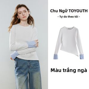 Toyouth | Áo Thun Co Dãn Tay Không Đều