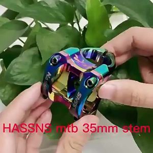 HASSNS Mountain Bike Ultra-light Hollow Design 35MM Lightweight High-Strength Speed Drop Stem Full CN C Craft Aluminum