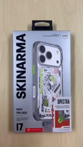 SKINARMA Spectra Mag-Charge Case for 17 Pro (6.3)/ 17 Pro Max (6.9) - Clear/ Black