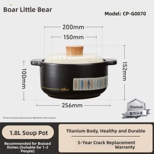 Bear | Stovetop Ceramic Pot with High Heat Resistance