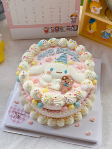 Polymer Clay Cinnamoroll Babycinnamoroll Cake Decoration Big Ear Dog Decoration Cute Puppy Kids Birthday Party Dessert Bar Inserts