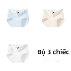 Quần lót cotton bé gái PIER N°5 kháng khuẩn cạp vừa thoải mái thoáng khí