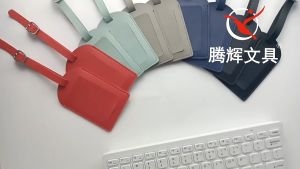 Thẻ Name Tag Hành Lý Du Lịch Gắn Vali Da PU Chống Nước Thiết Kế Tiện Lợi - Màu Sắc Pastel