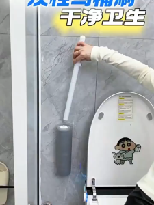 Disposable household toilet brush cleaning brush wall-mounted replacement brush head bathroom too