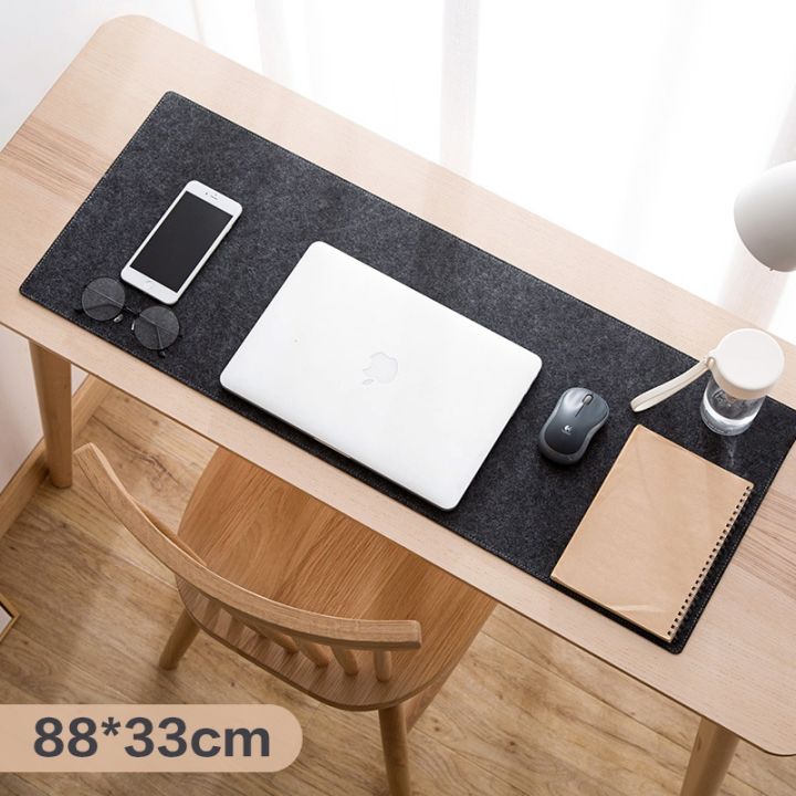 Large office computer desk mat table keyboard mouse pad wool felt