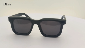 Dilicn 2025 New Polarized Sunglasses UV400 Protection Square Frame for Summer Style AT9056