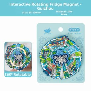 MAODETIANKONGZHICHENG | Creative Miao Silver Magnetic Refrigerator Magnet