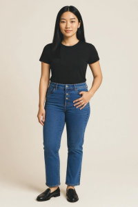 SKINNY Elegant High-Waist Straight-Leg Denim Jeans for Women