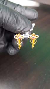 2.22GM-916 EARRING-916 SUBANG-916 THODU-GOLD EARRING-SUBANG EMAS-GOLD THODU-INDIAN EARRING