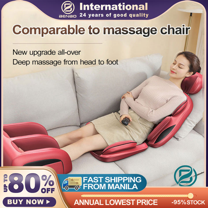 BENBO automatic massage chair mat pad fullbody Portable massage