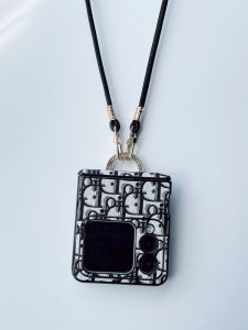 Creative Huawei NovaFlip Phone Case with Strap Magnetic Absorption Full Cover Anti-Fall Protection Foldable Screen Design