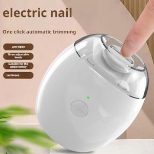 2 IN 1 Electric Nail Clipper Cutter With LED Light Automatic Nail Grinder Trimmer For Baby Adult Mini Manicure Tools Nail Care