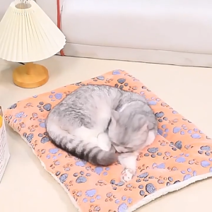 Thảm nằm cho Chó Mèo bằng vải lông mềm mịn có họa tiết (link 2) - Hara Pet Store