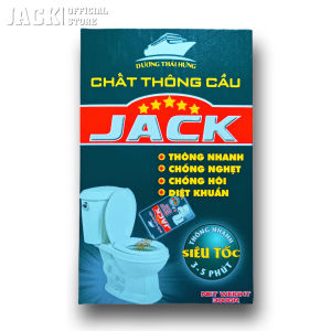 Bột Thông Bồn Cầu Thông Cống Bồn Rửa Mặt Bồn Tắm Lavabo Loại Cực Mạnh Thông Tắc Nhanh Chóng Jack 300Gr