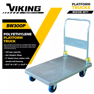 Viking Platform Truck Foldable Handle  Multifunction Pushcart Trolley 150-300Kg