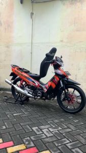 STRIPING STICKER LIS LES POLET yamaha fizr fiz r f1zr 2004 2005 orange hitam list body standar kualitas termurah