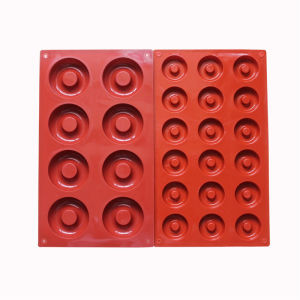 8-Link Donut Shaped Silicone Baking Mold for Cookies And Chocolates Multi-Size round Ring French Style Non-Stick Kitchen Tool