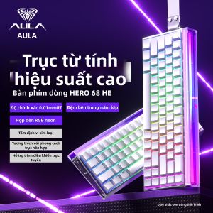 AULA | Bàn Phím Cơ Chơi Game Có Cổng Từ Và Hộp Đèn