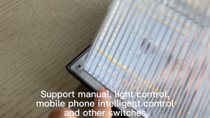 Automatic Off/On Light Control Solar Square Post Gate Light Dual Color Waterproof Wireless for Courtyard Yard Fence