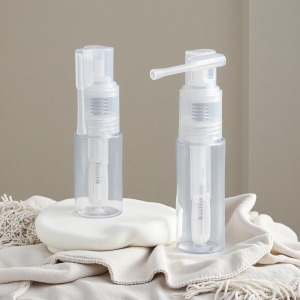 25/50ml Plastic powder sub-packaging Spray-type portable powder dispensing bottle Bottle for body powder setting powder spray
