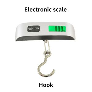 Mini Digital Luggage Scale Handheld 50KG LCD Electronic Hanging Thermometer Capacity Weighing Device for Travel