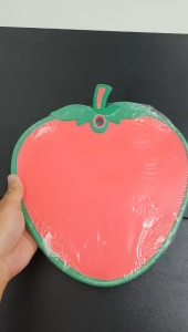 VIVAHOME Chopping Board Heavy Duty Plastic Cutting Board Non Slip Sangkalan Kitchen Fruit Shape