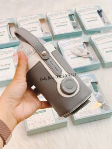Túi ủ ấm bình sữa bằng da cao cấp AboutBaby điều chỉnh 3 chế độ sưởi ấm