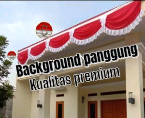 bendera background merah putih lidah 10 glombang
