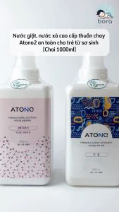 Nước giặt nước xả cao cấp thuần chay Atono2 an toàn cho trẻ từ sơ sinh [Chai 1000ml]