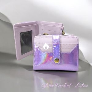 DOMPET HOLOGRAM WANITA CANTIK AESTHETIC GRATIS STIKER