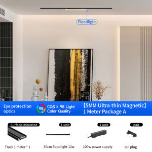 【Bảo hành 5 năm】canmeijia đèn theo dõi lõm/gắn trên bề mặt thông minh đèn chiếu sáng trong nhà hệ thống đường ray gắn bề mặt 48V có thể điều chỉnh độ sáng