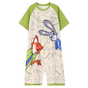 MiiOW | ชุดนอนเด็กชายแขนสั้นผ้าฝ้ายแท้ลายการ์ตูน ชุดนอนฤดูร้อนและฤดูใบไม้ร่วงสำหรับเด็กวัยกลางคนและวัยโต ชุดนอนอยู่บ้าน