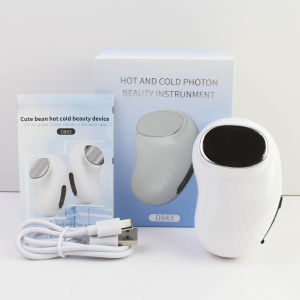 6 To 45 Degree Hot and Cold Vibration Facial Massager EMS Microcurrent Skin Rejuvenation Device
