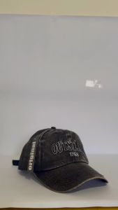 topi baseball denim bordiran outstand kualitas premium