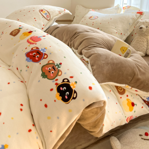 Deesse | Bộ Chăn Bông Flannel Ấm Áp cho Mùa Đông