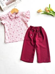 SETELAN ANAK CEWEK TERBARU 1-7 TAHUN/ONESET AURORA BAHAN CRINKLE ELORA