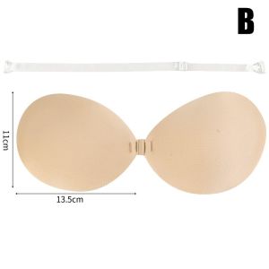 Women Invisible Strapless Push Up Sticky Bra Thickened Adhesive Nipple Covers Reusable Multi-Way Breast Lift Pasties Petals Hot