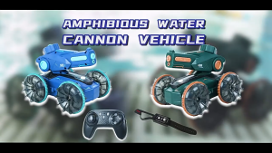 Lighting amphibious remote control vehicle gesture sensing can fire water cannon tank car stunt car toys