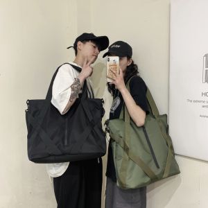 Large Capacity Fitness Travel Storage Bag Luggage Single Shoulder Crossbody Handbag Waterproof Shopping Bag Trendy Ins