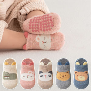 Kids Floor Socks For Boys Girls Soft Cotton Baby Toddler Home Anti-slip Short Socks Autumn Winter Cartoon Sports Socks 0-5Years