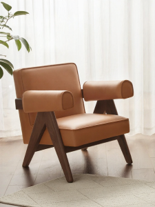 YUANSHI YUANSU | Minimalist Solid Wood Sofa Chair