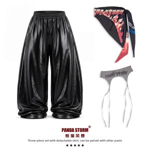 PANDA STORM | Shiny Stylish Street Dance and Performance Outfit for Girls Jacket and Pants Set