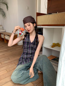 Mixd | Đầm Halter Họa Tiết Vintage