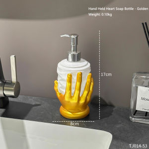 Hand Held Heart Soap Bottle Shower Gel Press Bottle Shampoo and Hand Sanitizer Bottle Bathroom Home Decoration