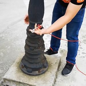 Dây cố định Chó bằng thép không gỉ chống cắn có 2 đầu móc chắc chắn (mẫu mới) - Love Pets Shop