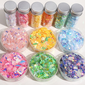 10g/Bag 1-16mm Colorful Irregular Mixed Glitter Sequins for Sewing Garment Party Wedding Decor Nail Arts Crafts Accessories