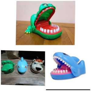 KEMASAN KARDUS MAINAN BUAYA GIGIT /SHARK /ANJING/SMART SHARK/CROCODILE DENTIST BIKIN JANTUNGAN SERU/MAINAN BUAYA GIGIT JARI/MAINAN PRANK/MAINAN FAMILY GAMES/MAINAN BUAYA SINGA HIU SHARK GIGITAN MURAH