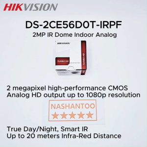 HIKVISION CCTV Security Cameras DS-2CE56D0T-IRPF 2MP 1080P HD 4in1 Indoor Dome/Turret Turbo HDTVI CCTV Camera IR Night Vision Home Security Camera NASHANTOO