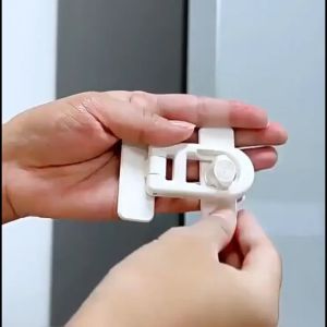 Baby Safety Lock Refrigerator Lock Child Anti-Clamping Cabinet Door Lock Door Stopper Freezer Lock